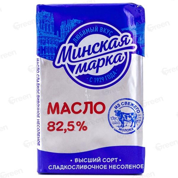 МАСЛО СЛИВ.МИНСКАЯ МАРКА 180 гр 82.5% БЗМЖ Беларусь 7804 - фото 63