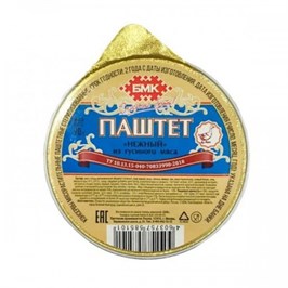ПАШТЕТ НЕЖНЫЙ ГУСЬ. МЯСО  90г. 7987