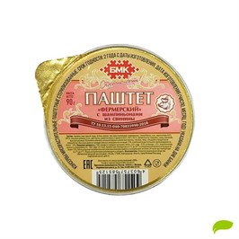 ПАШТЕТ ФЕРМЕРСКИЙ СВИН. ГРИБЫ 90г. 7986