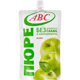 ПЮРЕ ЯБЛОКО 200г. дой пак АВС Беларусь 8419