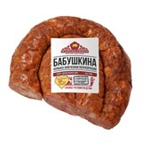 КОЛБАСА БАБУШКИНА ЗАПЕЧЕНАЯ полукопч. 100г. Беларусь 8080 - фото 115
