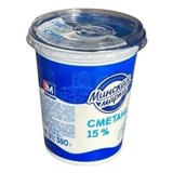 СМЕТАНА "МИНСКАЯ МАРКА" 15% 380гр.БЗМЖ Беларусь 8376 - фото 84